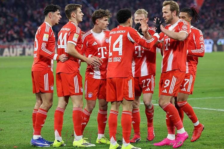 德甲-奥利塞2射1传迪亚斯破门 凯恩传射拜仁8-1狼堡